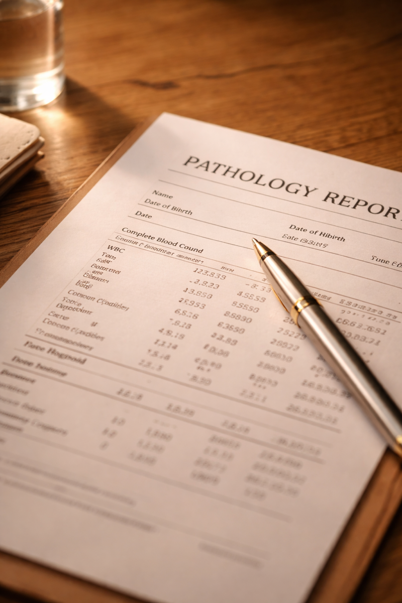Comprehensive functional pathology report — the detailed testing that reveals what standard blood panels miss